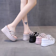 COD 2024 Raya Woman Summer Casual Sandal Korean Flat Thickness Bottom Beach Sandal Female Roman Sand