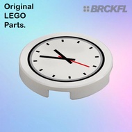 Genuine Parts (LEGO) [DCR] 73806 – 6329606 Tile 2x2 Round with Clock Face Pattern (Toys part) [White