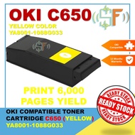 OKI C650 650 OC650 YA8001-1088G033 Toner Cartridge Compatible Yellow for C650 C650dn C650DN C650dnw 