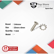 Pulsator Screw M6 25mm x 6mm