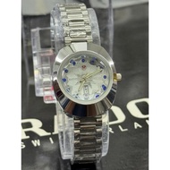 Rado Diastar day date Premium Quality Quartz Analog Stainless Steel Watches For women Jam Tangan per