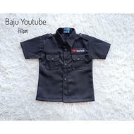 BLACK YOUTUBE CHILDREN'S COSTUME AGES 2-3 YEARS <READYSTOCK>