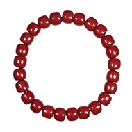 【正佳珠寶】紫金硃砂 頂級蘋果老型珠 7x8mm 紫金硃砂手珠