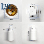 5PCS G24 to E27 LED Lamp Adapter Flexible Extendable Light Base