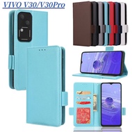 VivoV30 Flip Leather Casing For Vivo V30 V29 Pro V30Pro V29Pro V30E V29E VivoV30Pro VivoV29 5G Magne