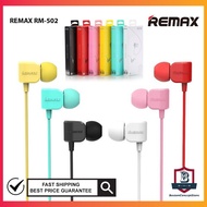 fon telinga BOSTON 100% ORIGINAL SUPER BASS HIGH QUALITY SOUND REMAX EARPHONE RM-502 EAR PHONE