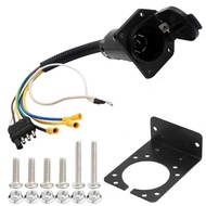 Trailer Plug Adapter American 4-Pin to 7-Pin Converter Car RV Tail Light Signal Connector Power Cord