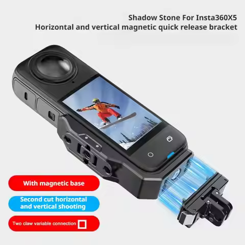 For Insta360X5/X4 L-shaped Bracket Magnetic Bracket For Insta360X5 Panoramic Sports Camera Accessori