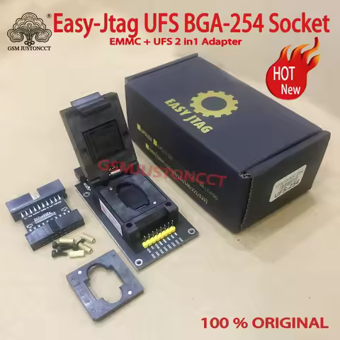 2024 Newest ORIGINAL Easy-Jtag Plus UFS254 BGA-254 Socket / EMMC 254 ( EMMC +UFS 2 IN 1) Adapter for