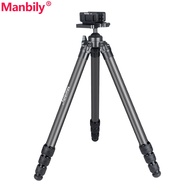 Manbily TS-364U3 Carbon Fiber Hunting Tripod Camera Tripod With Saddle Mount Clamp Max.load 20kg/44 