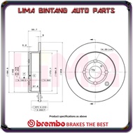 Toyota Corolla Altis ZZE121 ZZE122 Front / Rear Brake Disc Rotor 1Pair Brembo *Original* (2001-2007)