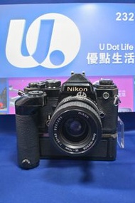 『回收相機』『Trade In優惠』功能正常 Nikon FE w/ MB-12 卷片摩打 w/ Lens 連鏡頭 黑色 露銅 菲林相機 135格式 Not FM2 FM F2 F3 FE2 FM3