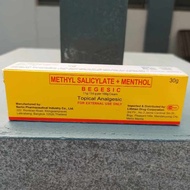 Begesic Methyl Salicylate + Menthol  Topical Analgesic 30gm