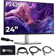 Dell P2425H Computer Monitor Screen 24" 16:9 IPS Display 100Hz w/Stand - 1 Year Warranty, Full HD, 1
