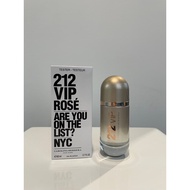 TESTER C A R O L I N A H E R R E R A 212 VIP ROSE-ARE YOU ON THE LIST? NYC EDP 80ML