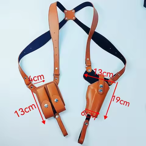 Tactical Shoulder Gun Holsters Adjustable Concealed Carry Gun Holster PU Leather Gun Holster with Do