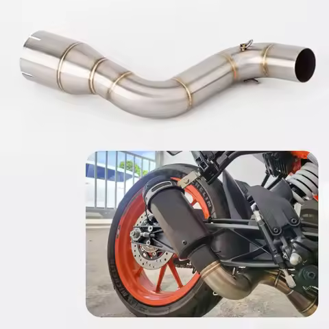 Motorcycle Exhaust Muffler and Connecting Pipe For Duke 200 RC200 2021 to 2022