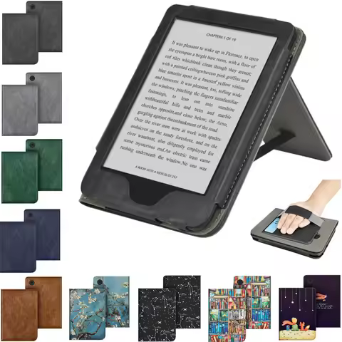 Stand Case for Tolino Shine Color 2024 / Shine 5 2024 / Shine4 2022 6" EBook With HandStrap Magnetic
