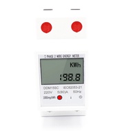 LCD Digital Single Phase Energy Meter KWh Voltage Current Power Consumption Meter Wattmeter Electric