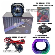 Original Biled ibright Ze-1000 Biled 2.5 inch blue-lens car motorcycle lights