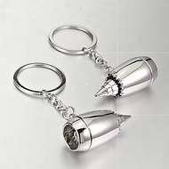 Aircraft Engine Keychain Premium Metal Turbine Aviation Gantungan Kunci Unik Exclusive Cantik Sesuai