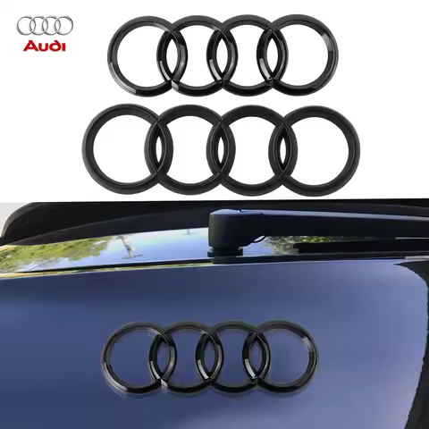Car Front Grille Logo Replacement Sticker Rear Trunk Badge Decal For Audi A3 A4 A4L A5 A6 A6L A7 A1 