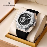 PAGANI DESIGN Original New Men Watch Japan MIYOTA 8217 Automatic Mechanical Stainless Steel Luxury Rose Gold Genuine Leather Watch Men PD-YS007