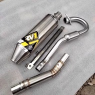 Exhaust racing 1set NORIFUMI RV1 OPENPIPE for ksr110 msx125 xtz125 xr150 xr200 crf150 wr155 klx150 D