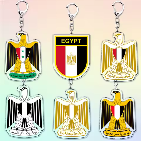 Ancient Egypt Eagle Egyptian Keychain for Accessories Biker Rider Girl Keyring Egito Escudo Jewelry