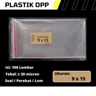 OPP Plastic Size 9 cm x 15 cm 9x15 cm/ 9 x 15 cm/