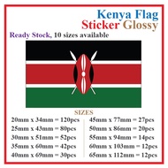 Kenya Flag Sticker Rectangle Postcard / Flag Postcard Sticker
