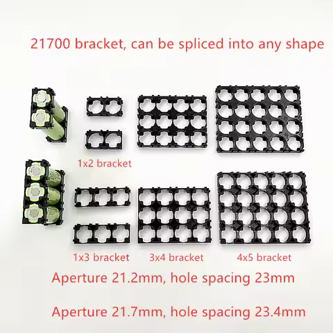21700 Battery Holder Bracket Plastic Brackets 2x 3x 3x4 4x5 Cell Spacer Radiating Shell Pack DIY Acc