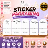 Sticker Packaging Thank You Sticker Label Thankyou Sticker Chromo Thank You Sticker Seal Sticker Tha