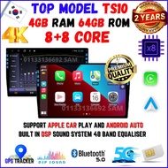 TS10 8+8 CORE 4GB RAM 64GB ROM ANDROID CAR PLAYER /BUILT IN DSP SOUND SYSTEM 48EQ/ 4K ULTRA HD/ IPS 