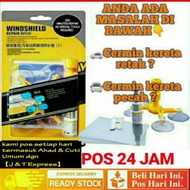 🚘CERMIN KERETA RETAK?🚘Kit Tampal Retak Cermin Kereta / Windshield repair kit [READY STOCK]
