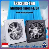 4/ 6 Inch Wall Ventilation Exhaust Fan Wall Exhaust Fan/ Booster Fan Wall Duct Fan Wall Ventilation 