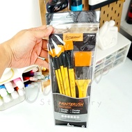 Giorgione Painting Brush Set 6 Pc G-A8010 Broad Flat Round Fan Fillberd