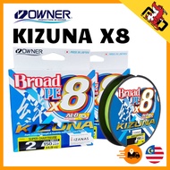 OWNER KIZUNA X8 SUPER CHARTREUSE 150YARD / 135M