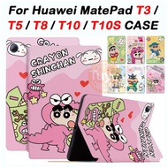 Tuye For Huawei MatePad T  T10s T8 T5 T3 10.1 9.6 8.0 inch cartoon High Quality Leather Tablet case