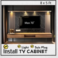 [EE LIFE DESIGN]  8 KAKI kabinet TV [pemasangan percuma] / 8ft x 5ft Tv Series / 8 FT Tv CABINET  / 