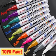 (ร้านคนไทย ขายราคาพิเศษ) TOYO Paint ปากกาเขียนยาง ปากกาเอนกประสงค์ เขียนได้ทุกสภาพผิว ปากกาเขียนล้อ ปากกา Marker ปากกาเพ้นท์ ของแท้ 100%