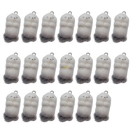 flgo Pack of 20 Cartoon Otters Plush Pendant Crafting Accessory Crafting Supplies