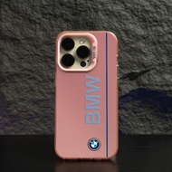 Phone Phone Case Suitable for iPhone x xs xr xsmax 11 12 13 14 15 Pro max plus Light Luxury BMW Logo BMW Premium Frosted Colorful Silver Shock-resistant Large Hole All-Inclusive Case Protective Case K3HX