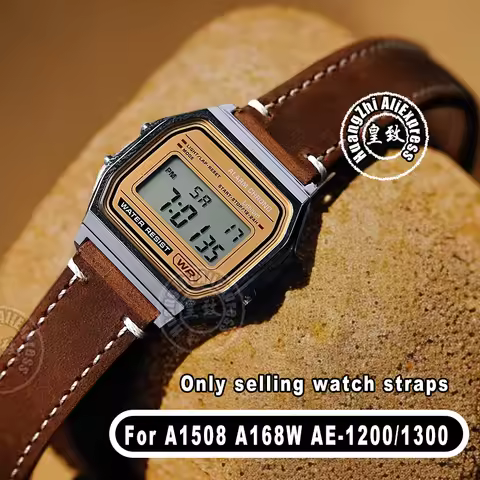18mm For Casio AE-1200/1300 A168W F91w A159 F105 A158 a169 f91w SGW-300 Vintage Watch Band Men‘s Wom