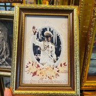 Photo Frame With Picture Of King Rama V.9 Sizes 5x7 Inches There Is A Stand And Hanger. Enhance Feng