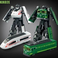 KIKO2E Deformation Robot Train, 2 in 1 Excavator Transformation Robot Toy, Creative Model Toys Railw