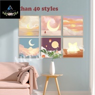 Beauty Secret Sunset 20x20 paint by number DIY PAINTING with frame Oil Canvas