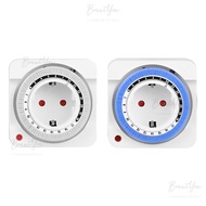 24-Hour EU Plug-in Heavy Duty Outlet Timer with 15 Minute Intervals Universal Socket Timer [BeautYou