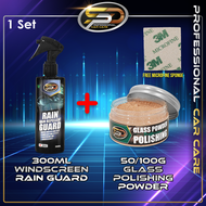 SPD Japan Formula Glass Polishing Powder Windshield/Windscreen Polishing Powder with Free Sponge Ser