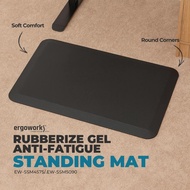 ERGOWORKS Rubberize Gel Anti-fatigue Standing Mat, Reduces Arch and Heel Pain, Encourages Dynamic Mo